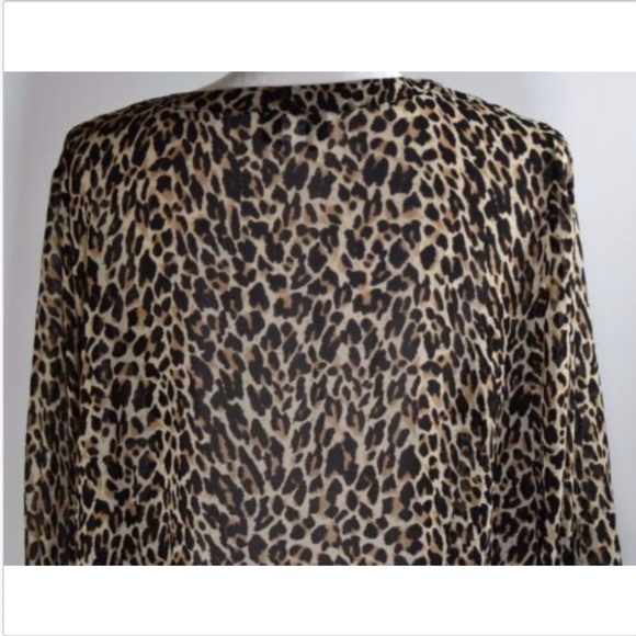 Lane Bryant roll tab blouse top shirt  22 24 print - Picture 6 of 8